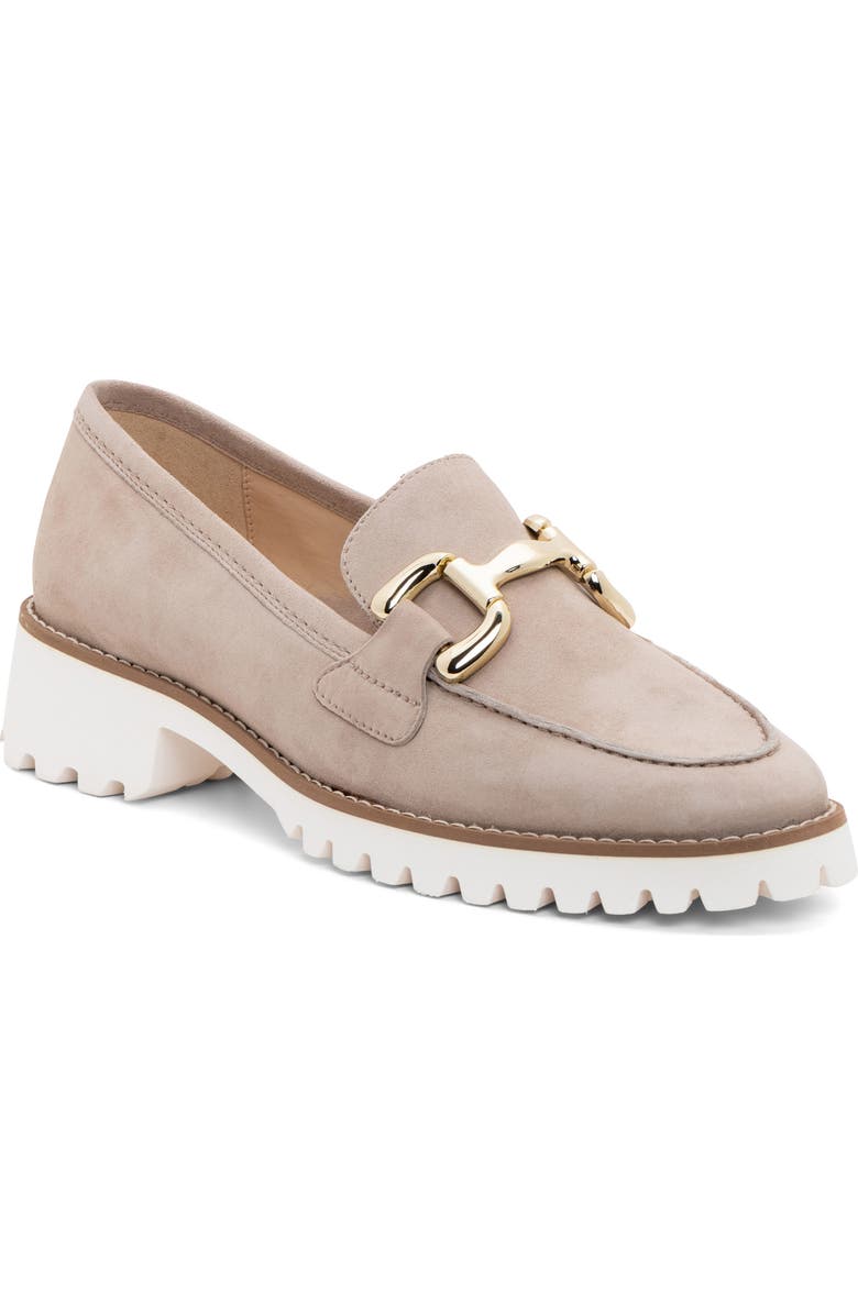 ara Kiana Lug Sole Loafer, Main, color, Sand