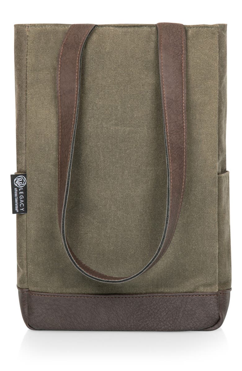 Picnic Time 2 Bottle Insulated Wine Cooler Bag, Alternate, color, Green