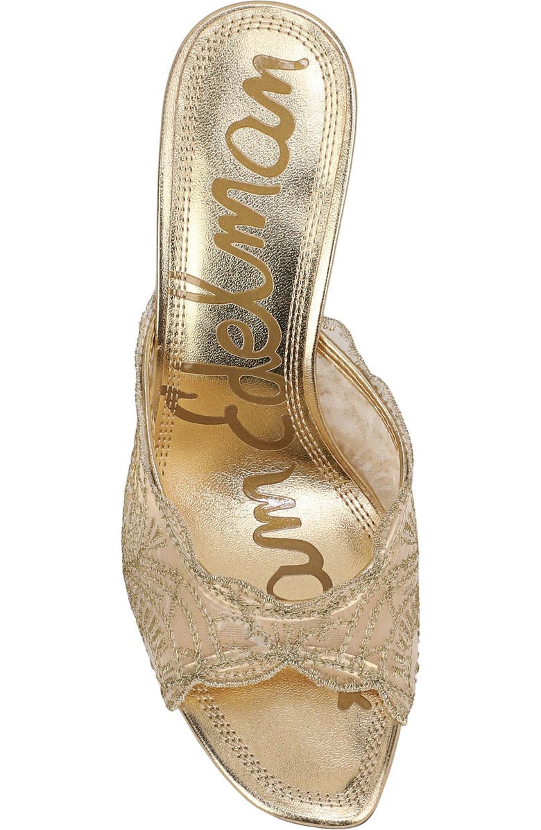 Sam Edelman Iva Mesh Sandal, Alternate, color, Amber Gold