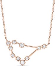 HauteCarat Capricorn Constellation Lab Created Diamond Necklace