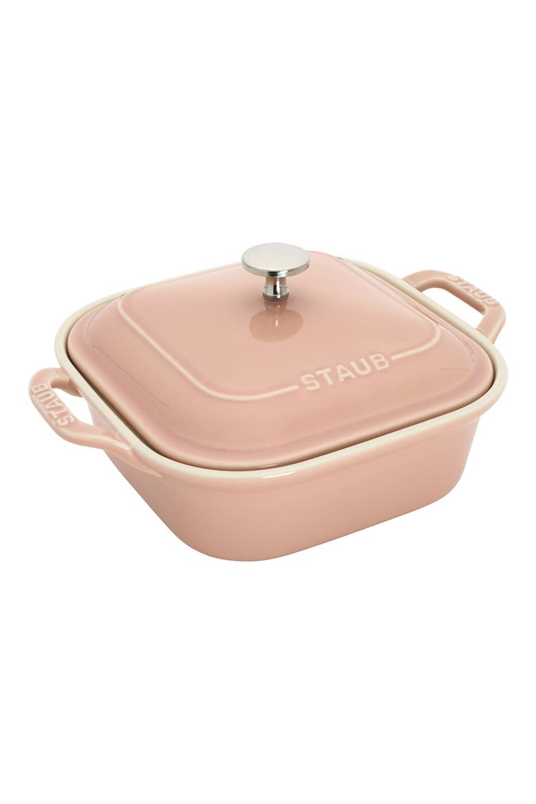 4-Piece Ceramic Baking Dish Set, Alternate, color, LIGHT PINK