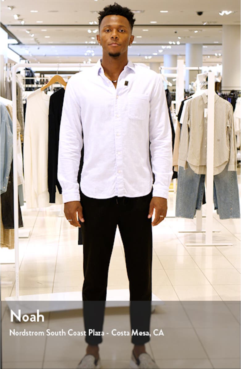 Trim Fit Solid Button-Up Shirt, sales video thumbnail