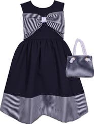 Iris & Ivy Kids' Bow Bodice Dress & Bag