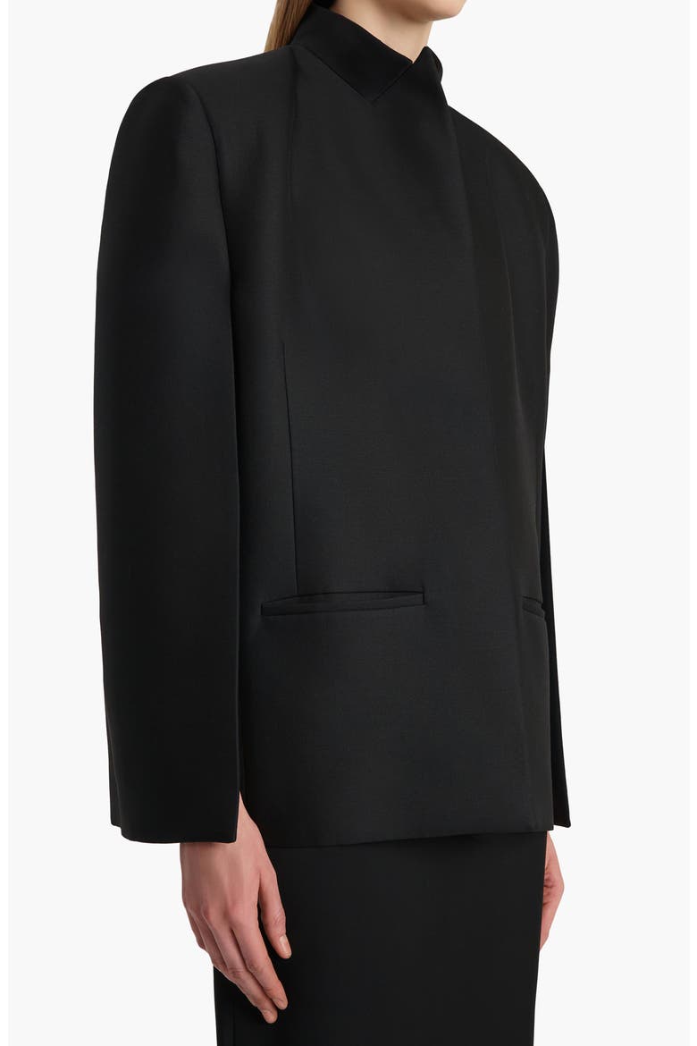 Dolso Wool & Silk Jacket, Alternate, color, BLACK