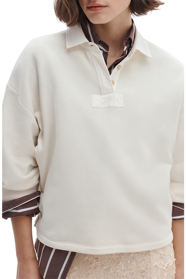 Vintage Terry Polo Sweatshirt, Alternate, color, SAND