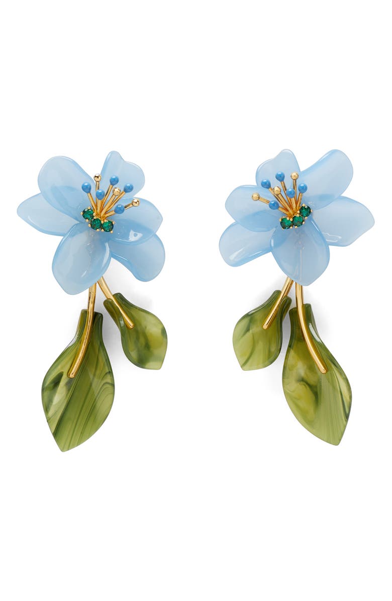 Kate Spade New York flower statement drop earrings, Main, color,