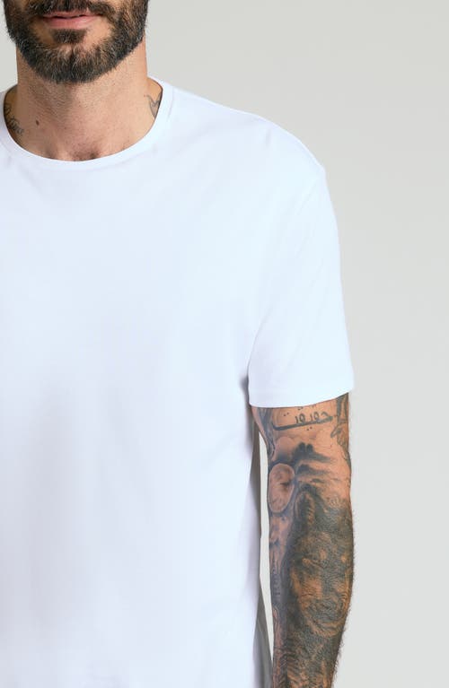 True Classic Pima Cotton Crewneck T-shirt In White