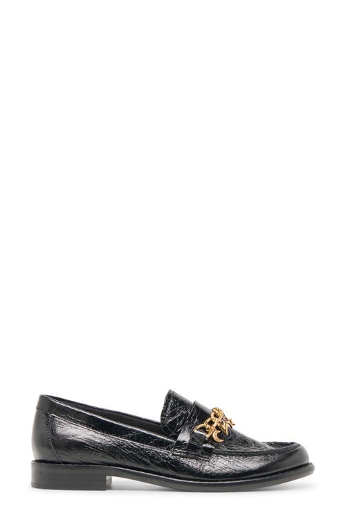 Dolce Vita Waylen Loafers Midnight Crinkle Patent In Black