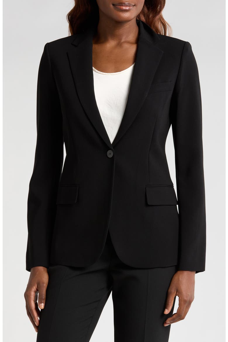 Classic Staple Blazer, Alternate, color, BLACK