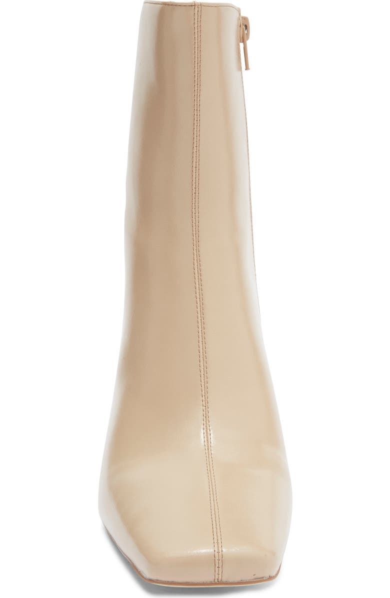 Jeffrey Campbell Chekmat Square Toe Bootie, Alternate, color, Beige