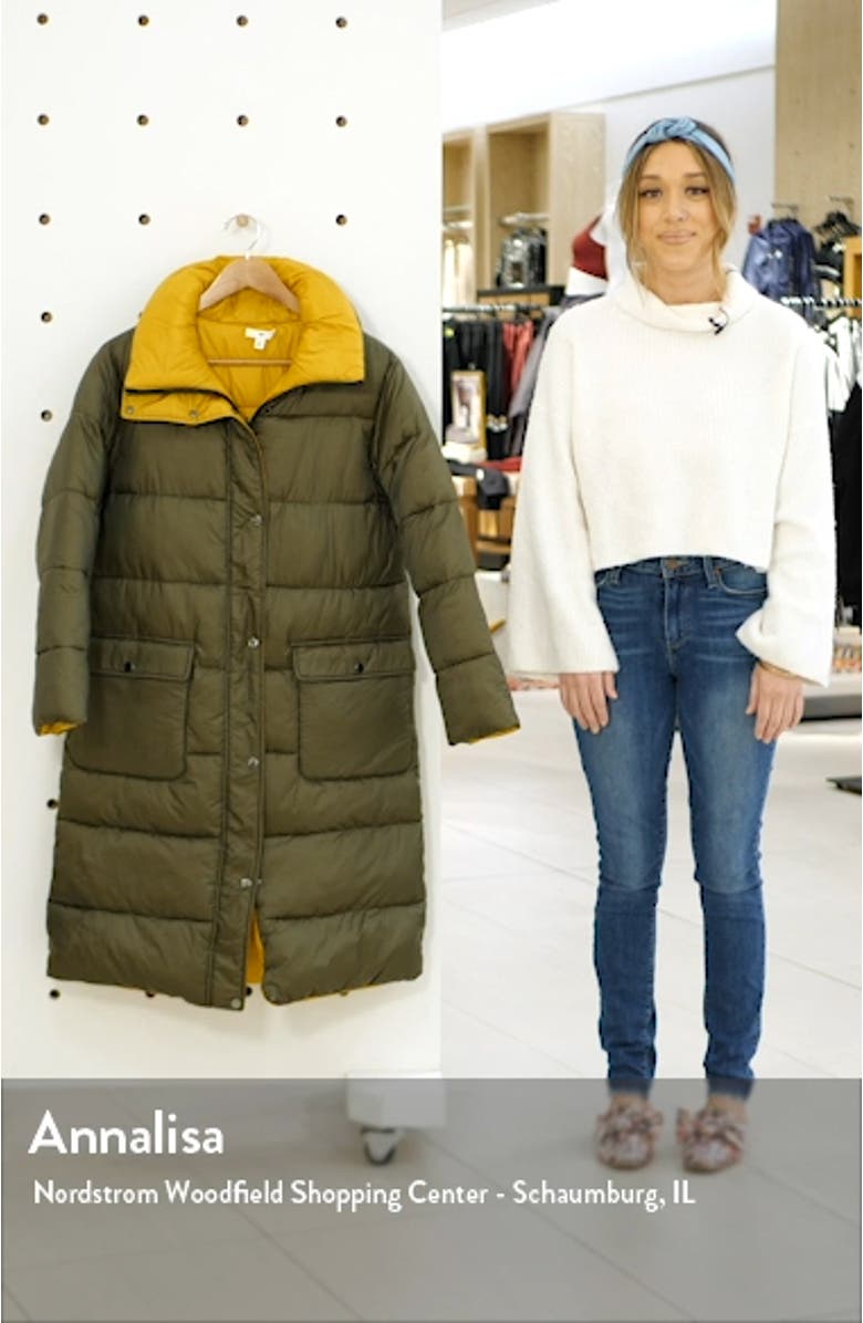 Reversible Long Puffer Coat, sales video thumbnail