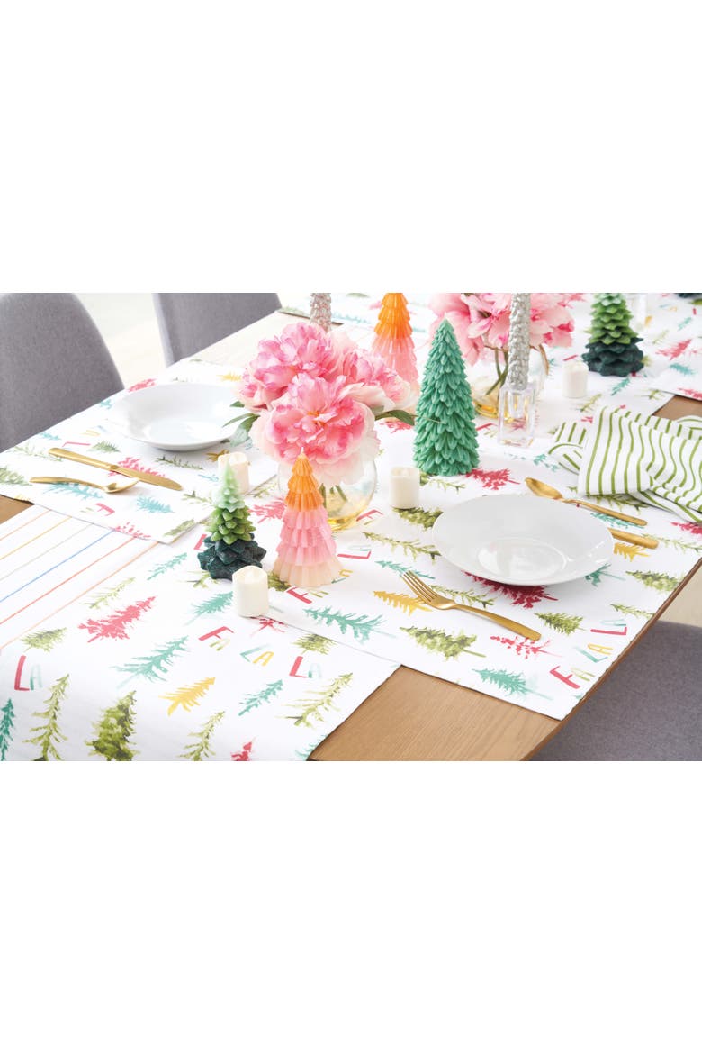 Winter Wonderland Table Runner 14" x 72", Alternate, color, Red