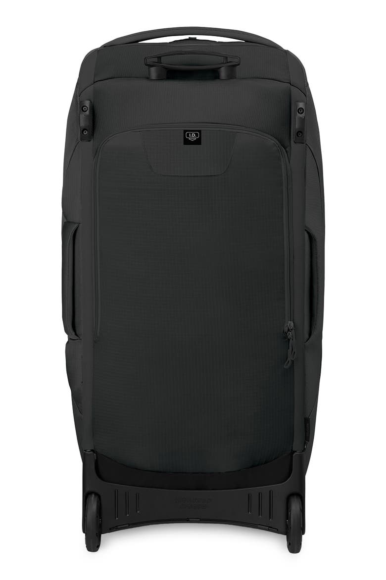 Sojourn 36-Inch 130-Liter Shuttle Wheeled Recycled Nylon Duffle Bag, Alternate, color, BLACK