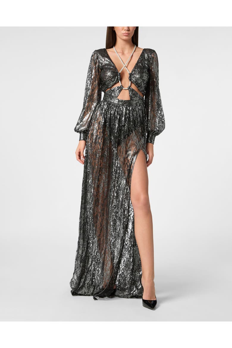 Long Dress Women, Main, color, black