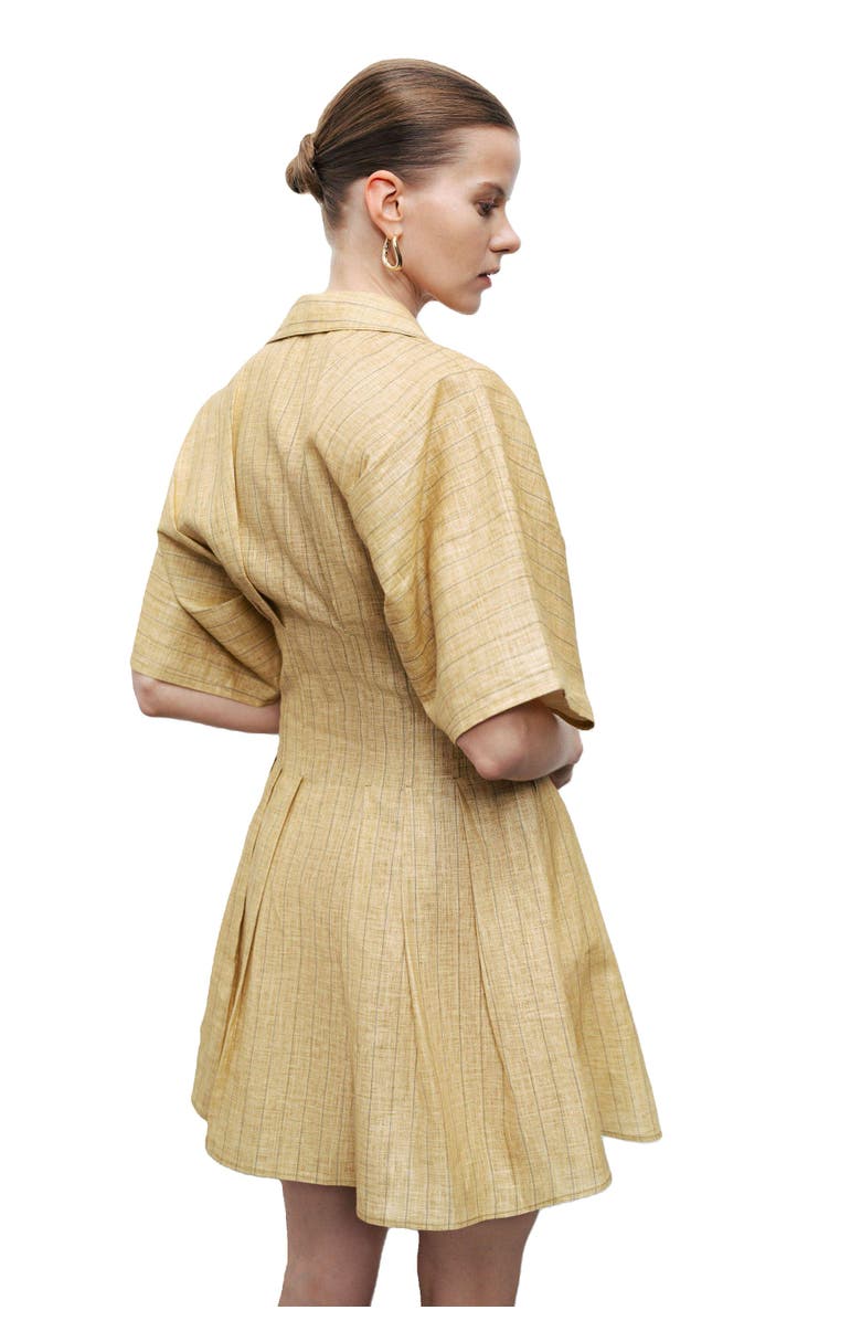 Nocturne Linen Mini Shirt Dress, Alternate, color, 