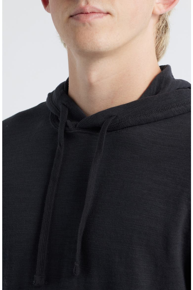 Slub Cotton Hoodie, Alternate, color, RIDGE BLACK