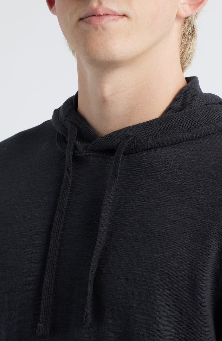 Faherty Slub Cotton Hoodie, Alternate, color, Ridge Black