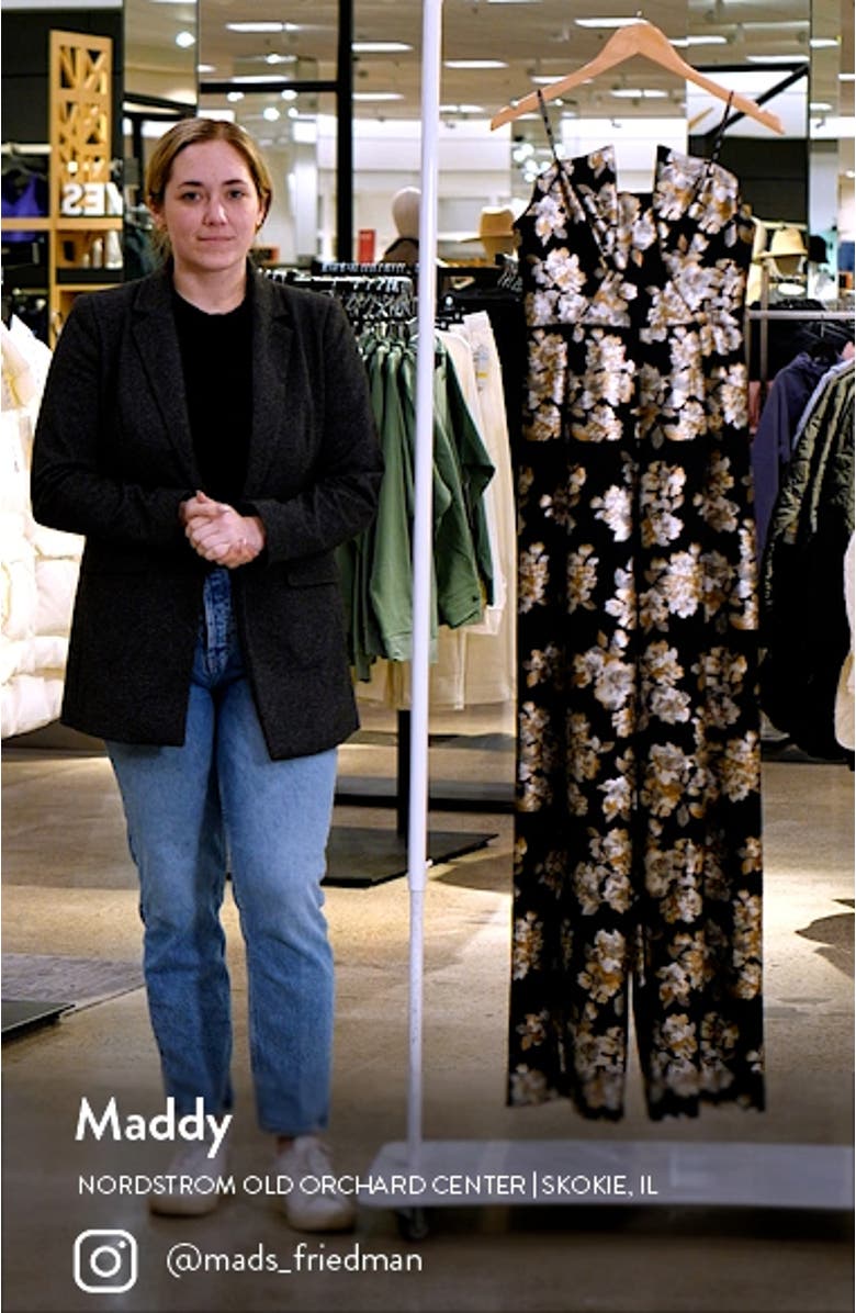 Lena Floral Strapless Jumpsuit, sales video thumbnail