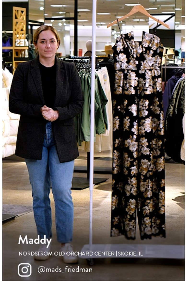 Lena Floral Strapless Jumpsuit video