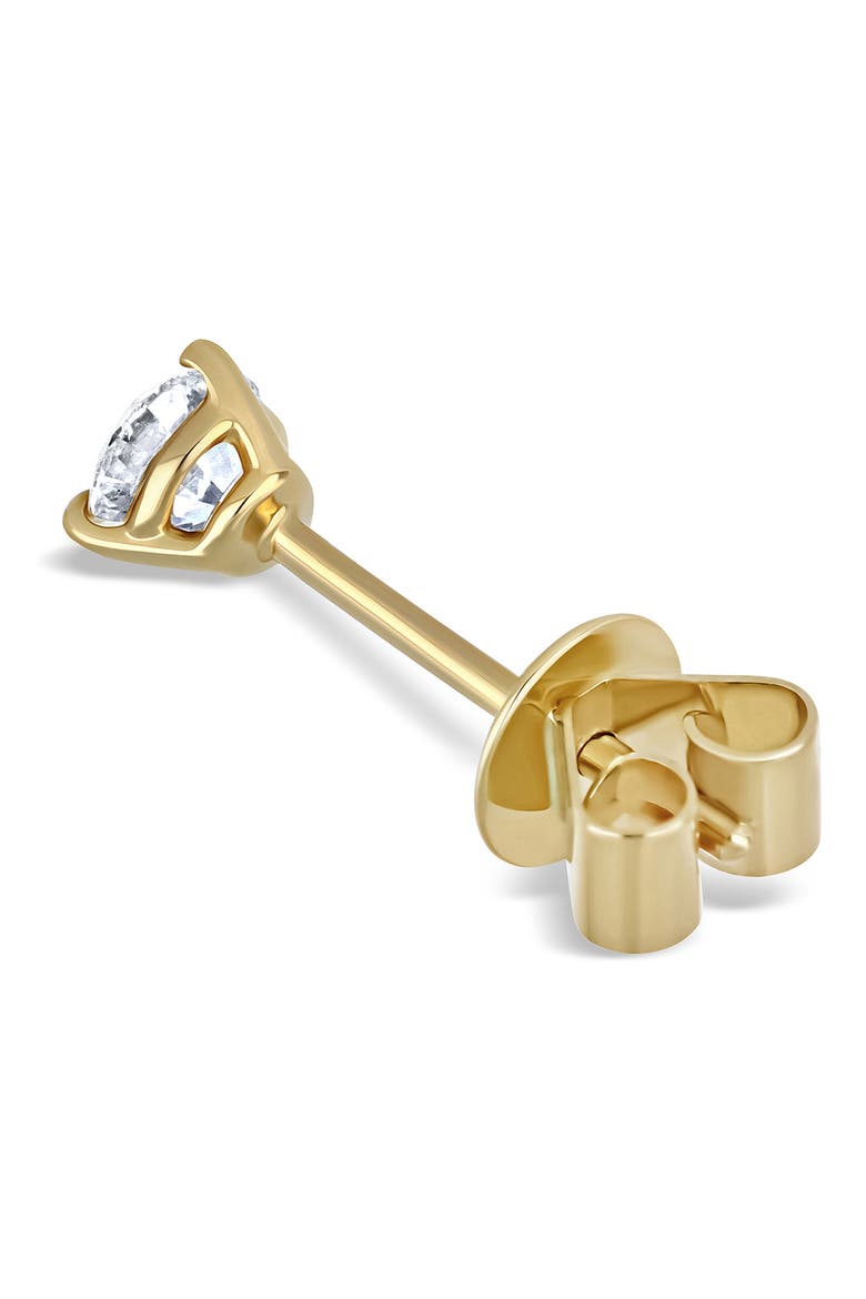 18K Gold Diamond Stud Earrings - .05ct.–.50ct., Alternate, color, YELLOW
