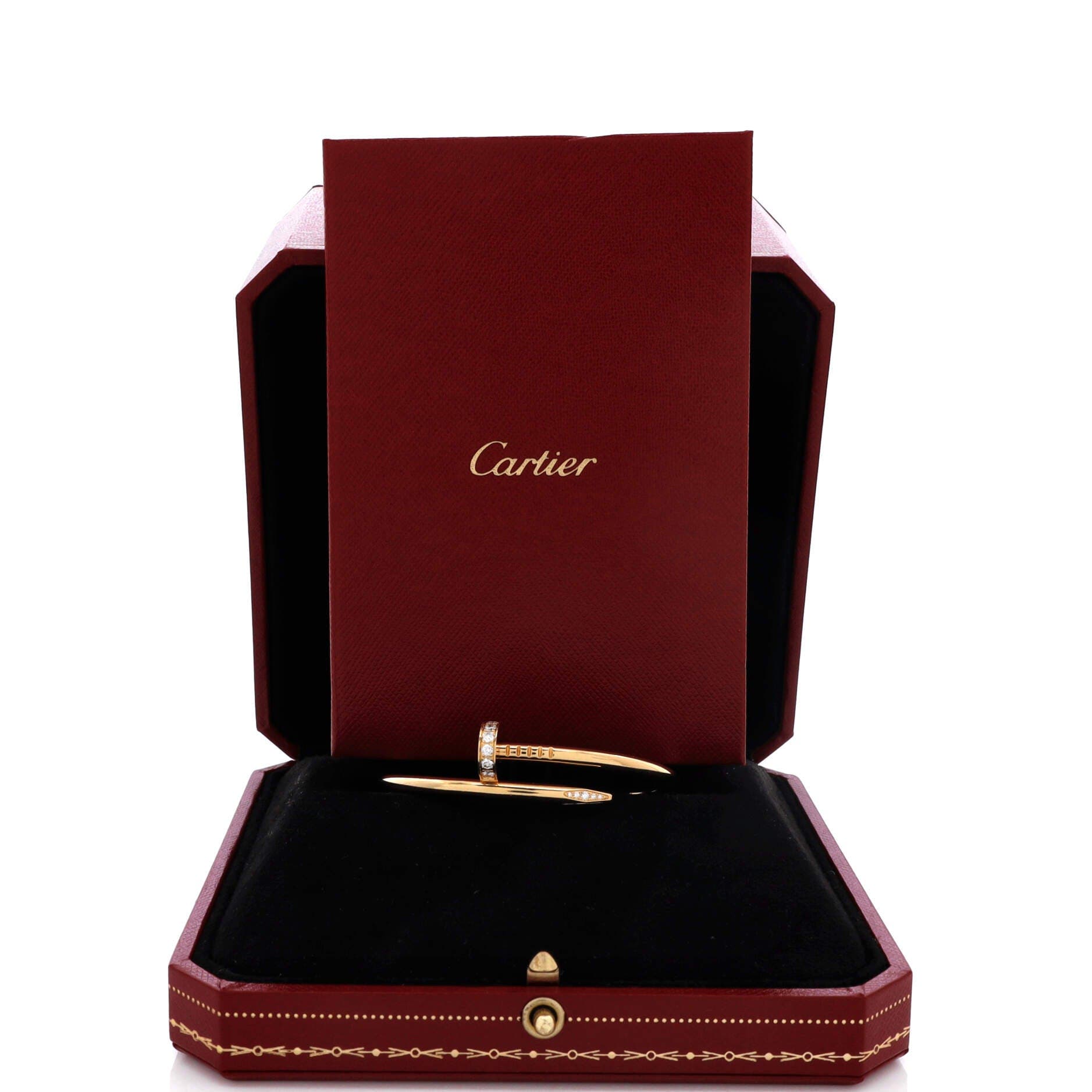 Juste un Clou Bracelet 18K Yellow Gold with Diamonds Classic, Alternate, color, Metallic Gold