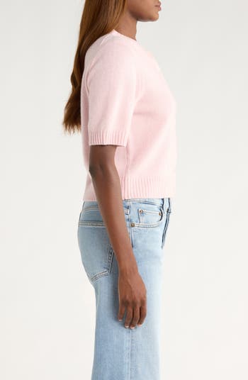 Short Sleeve Recycled Cashmere & Wool Cardigan