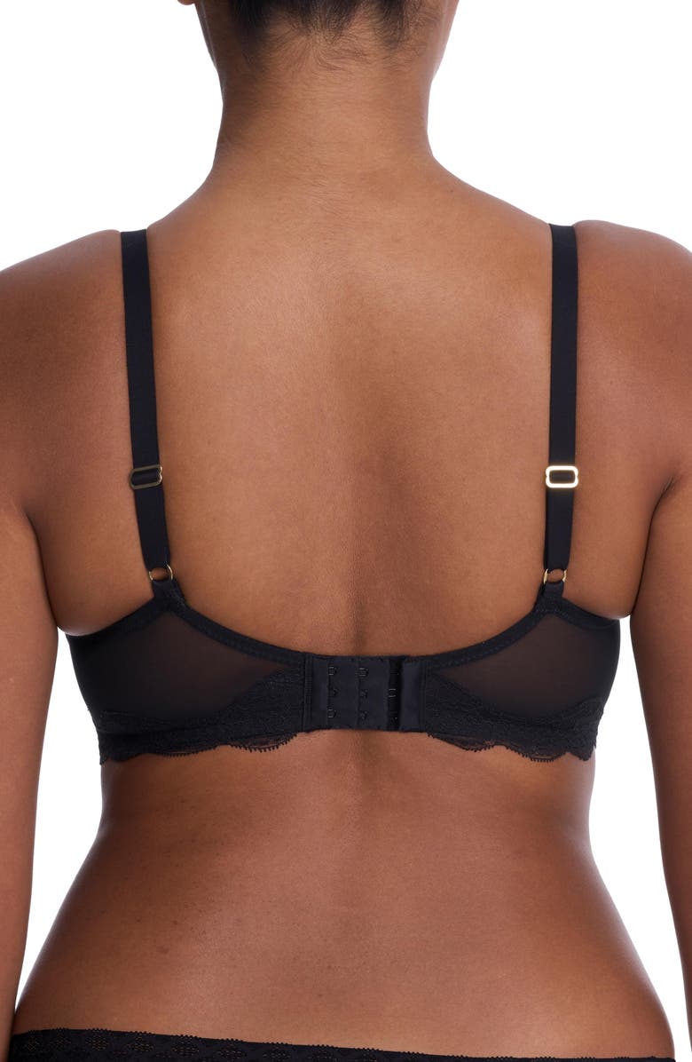 Natori Elusive Lace Plunge T-Shirt Bra, Alternate, color, Black