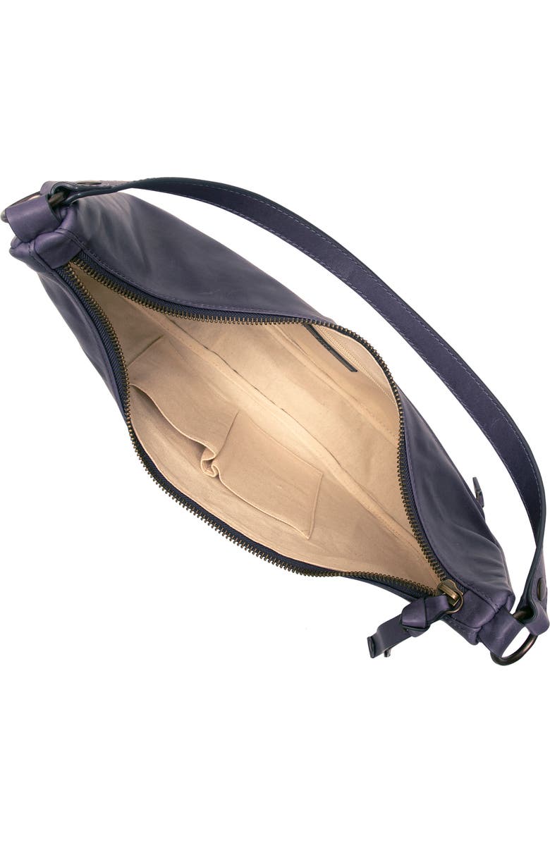 Frye Melissa Crescent Hobo Bag, Alternate, color, Eggplant