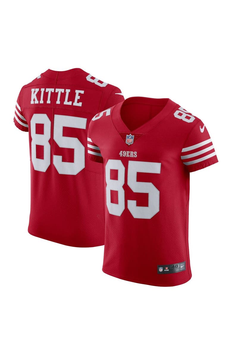 Nike Men's Nike George Kittle Scarlet San Francisco 49ers Vapor Elite Jersey, Main, color, Scarlet