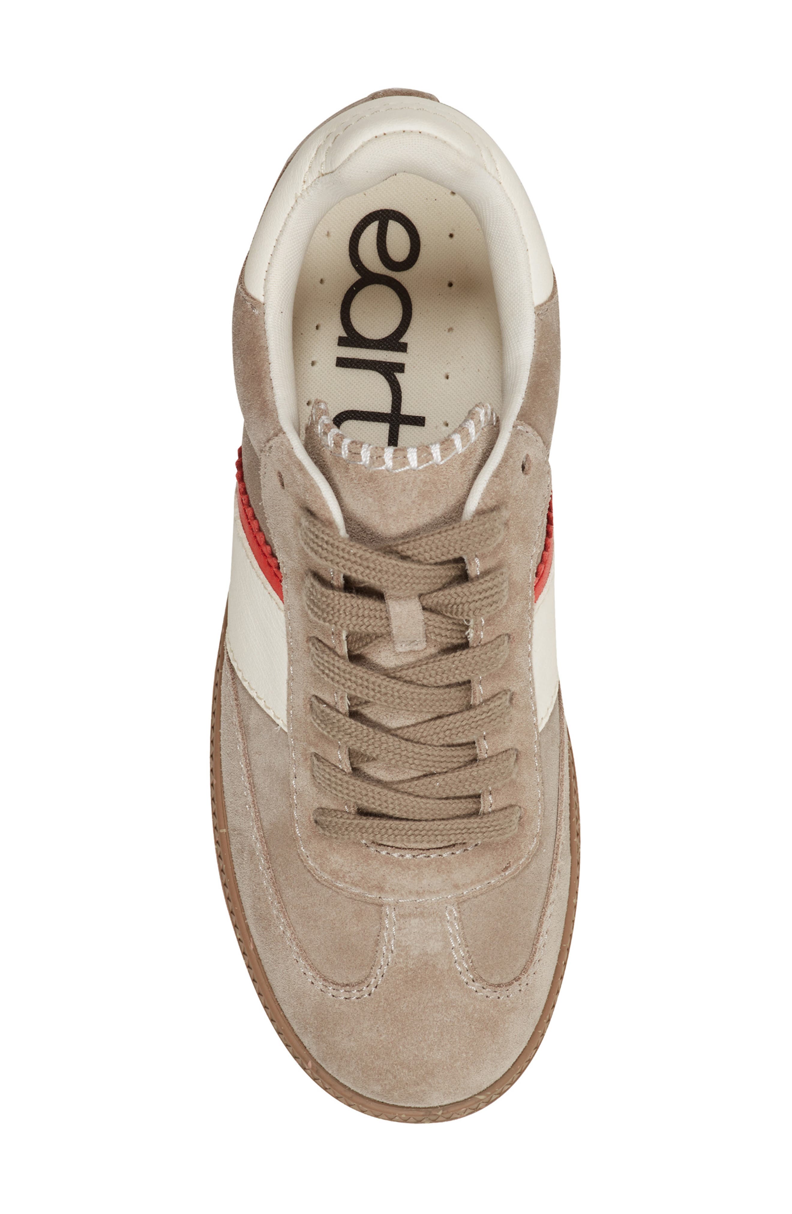 Penny Leather Sneaker, Alternate, color, TAUPE