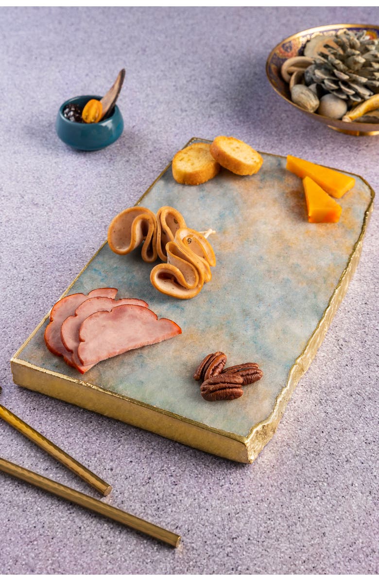 GAURI KOHLI Dazzle Cheese Board, Alternate, color, Aventurine