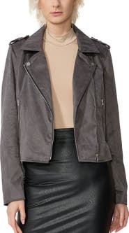 Kimi & Kai Willa Faux Suede Moto Jacket