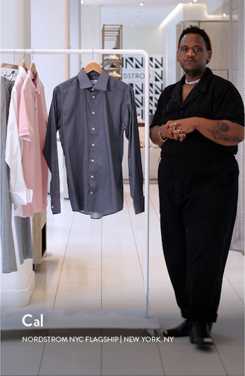 Slim Fit Dot Dress Shirt, sales video thumbnail