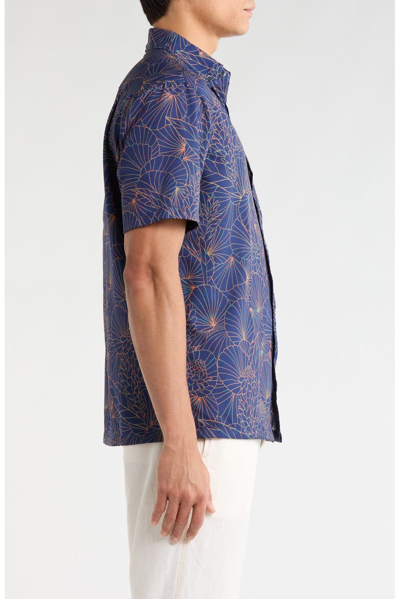 Ginger Lines Short Sleeve Shirt, Alternate, color, NAVY