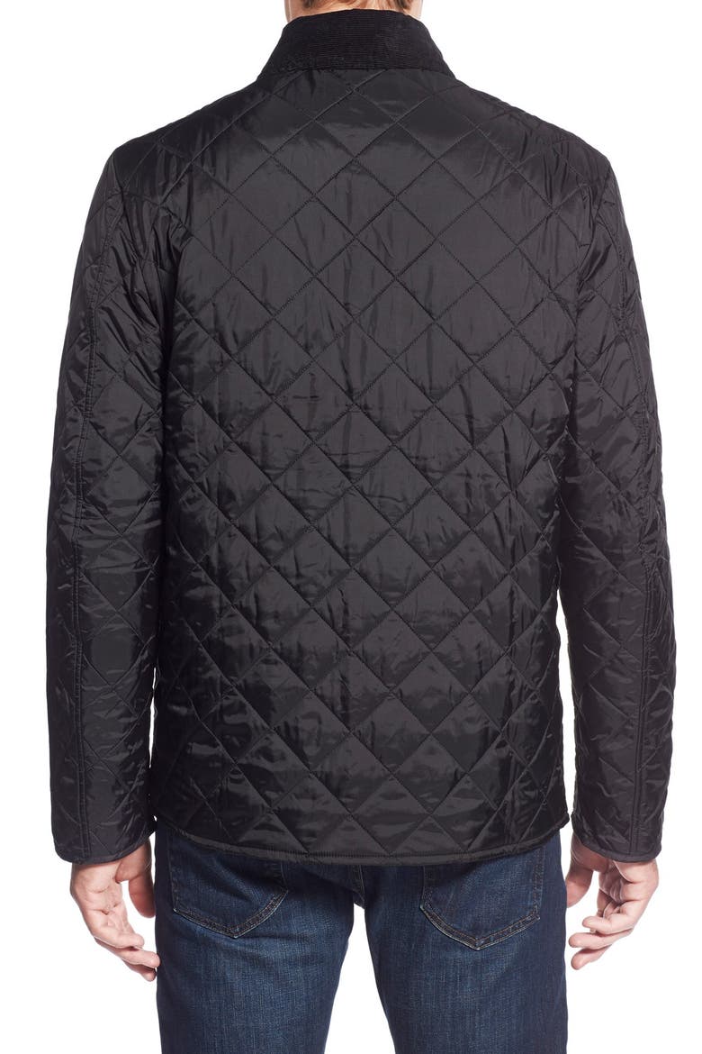 Tinford Regular Fit Quilted Jacket, Alternate, color, BLACK