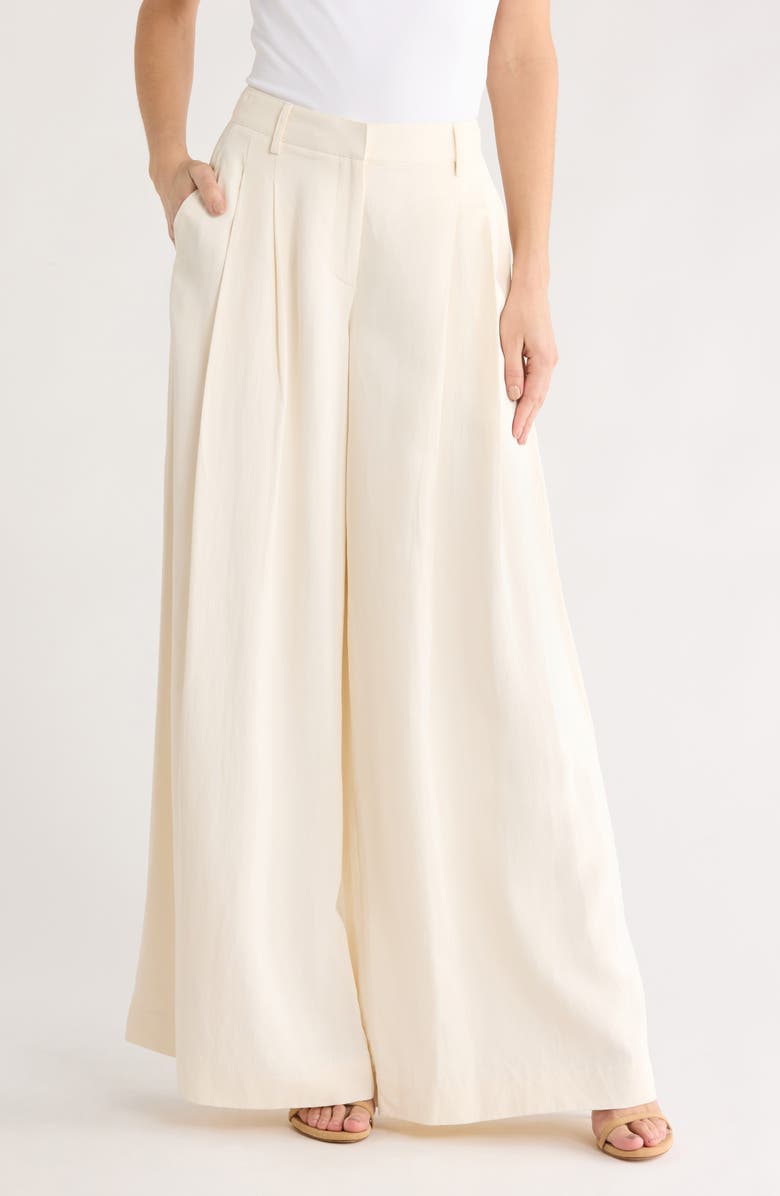 TWP New Didi Wide Leg Trousers, Main, color, Bone