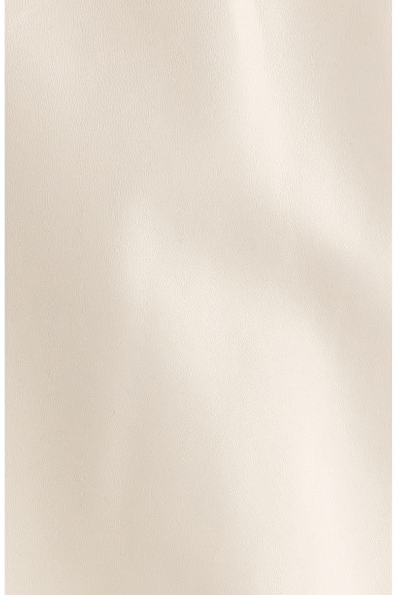 Sage Sheepskin Leather Shirt Jacket, Alternate, color, IVORY