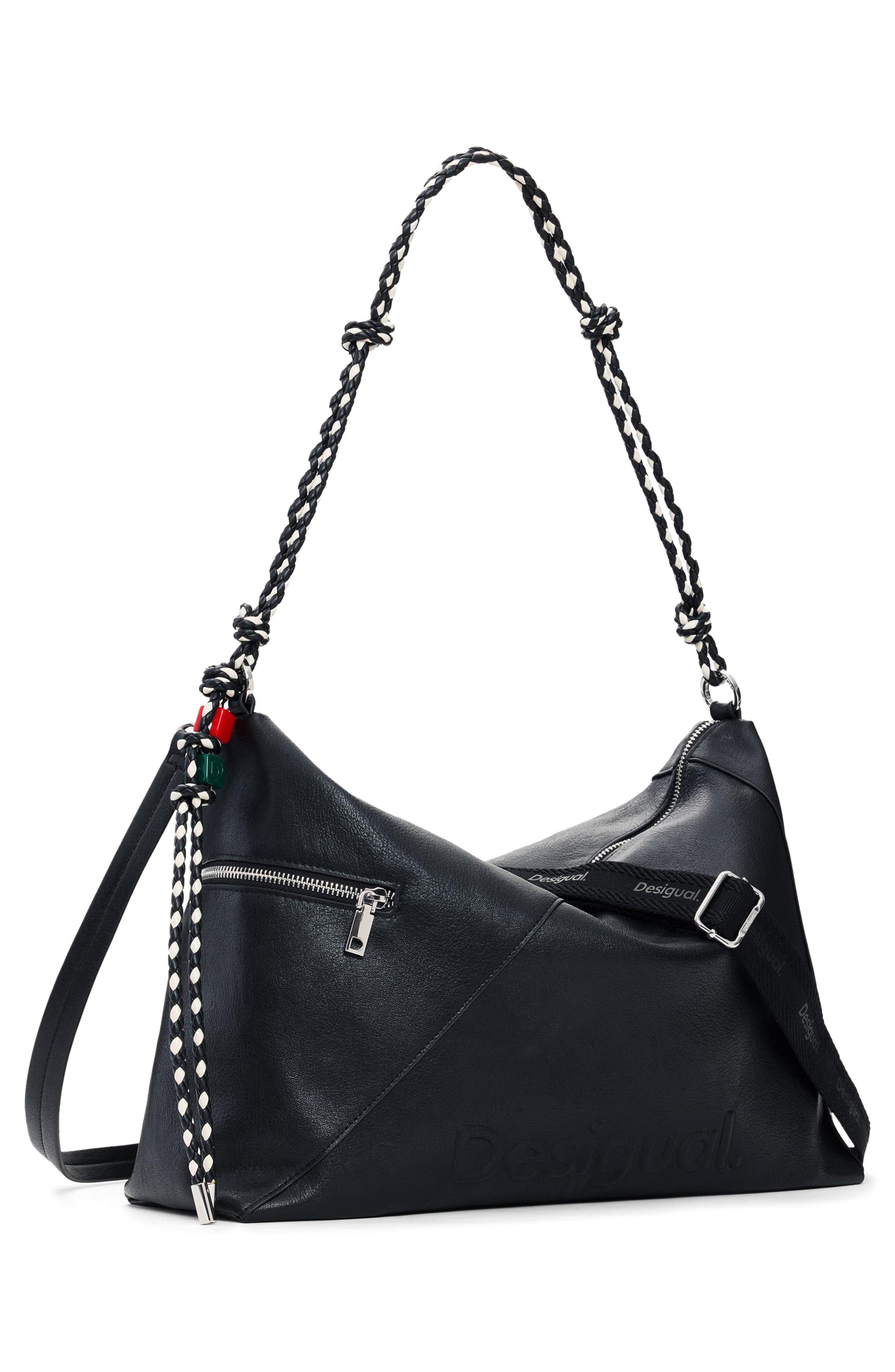 Desigual Faux Leather Shoulder Bag, Alternate, color, 