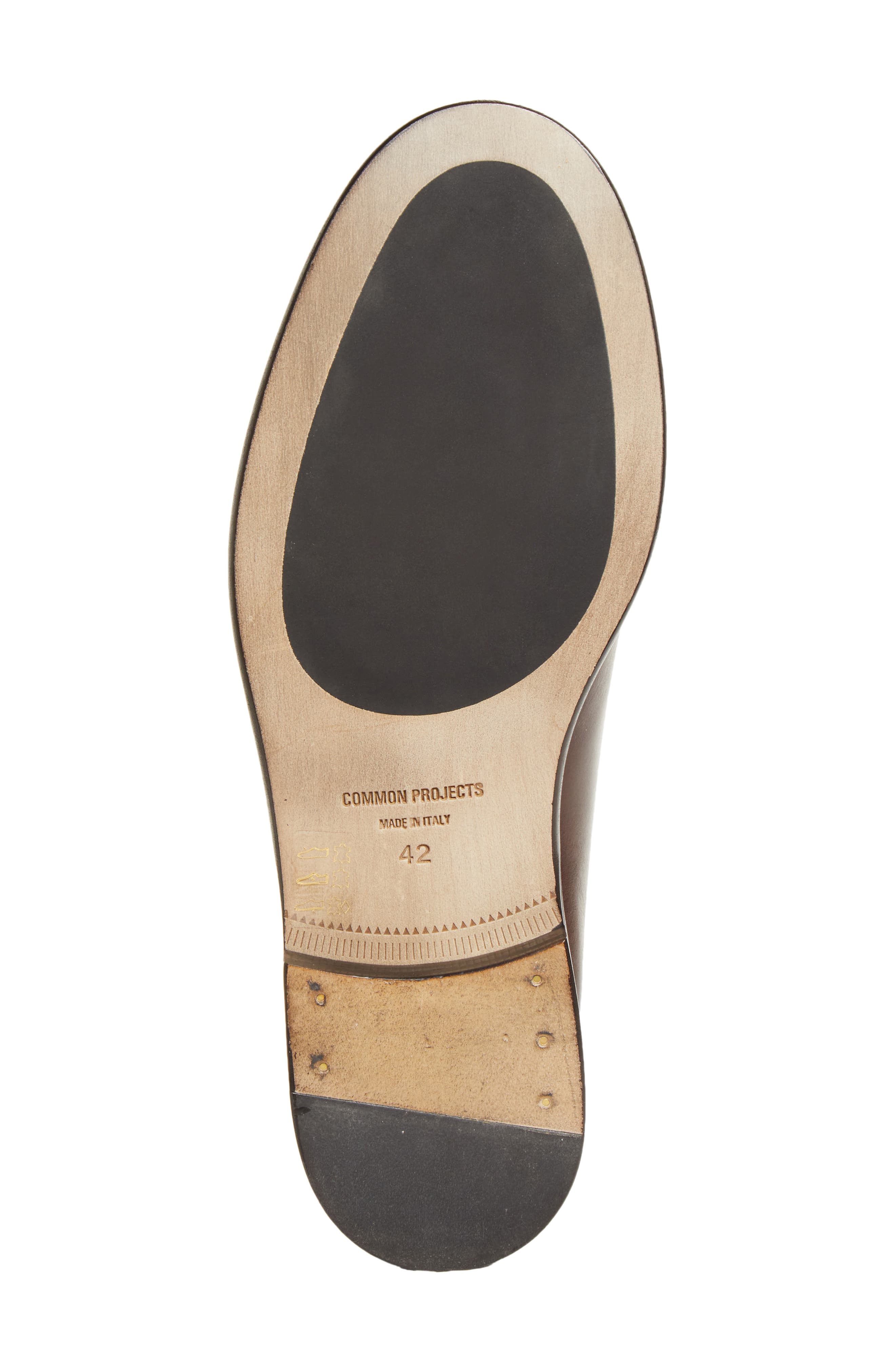 Minimal Leather Loafer, Alternate, color, BROWN