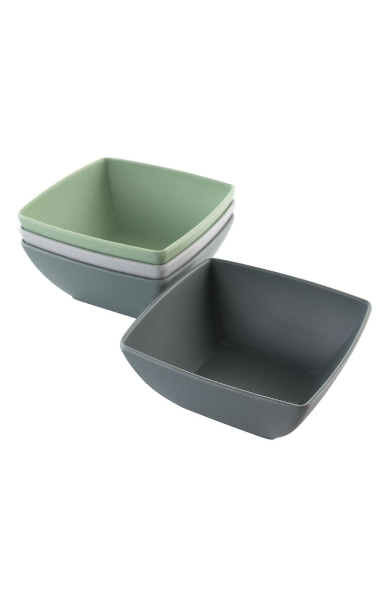 Gibson Home Grayson 4 Piece 6 Inch Melamine Bowl Set, Main, color, Assorted
