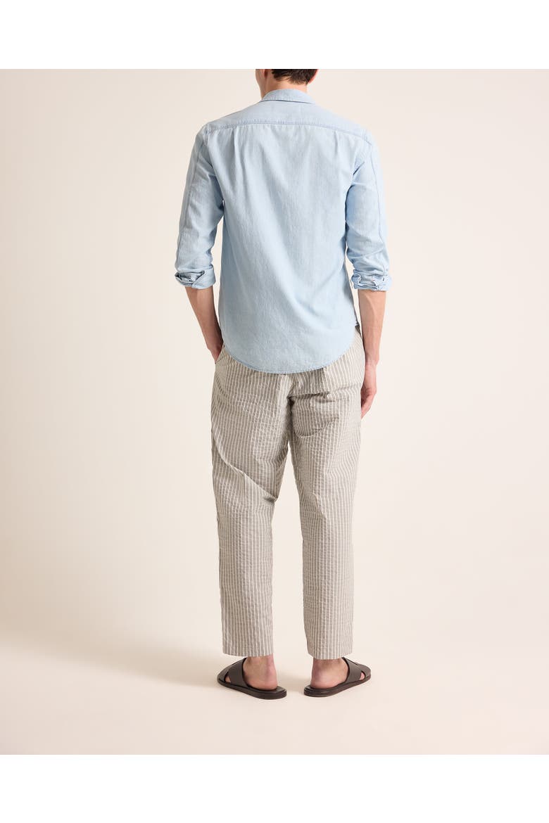 Giles Chambray Tailored Fit Chambray Shirt, Alternate, color, Wave Blue