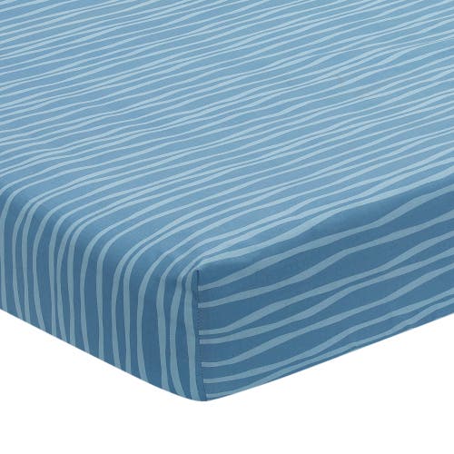 Lambs & Ivy Baby Dino Dinosaur Nursery 6-piece Crib Bedding Set In Blue