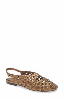 HEREU Empuria Metallic Woven Sandal