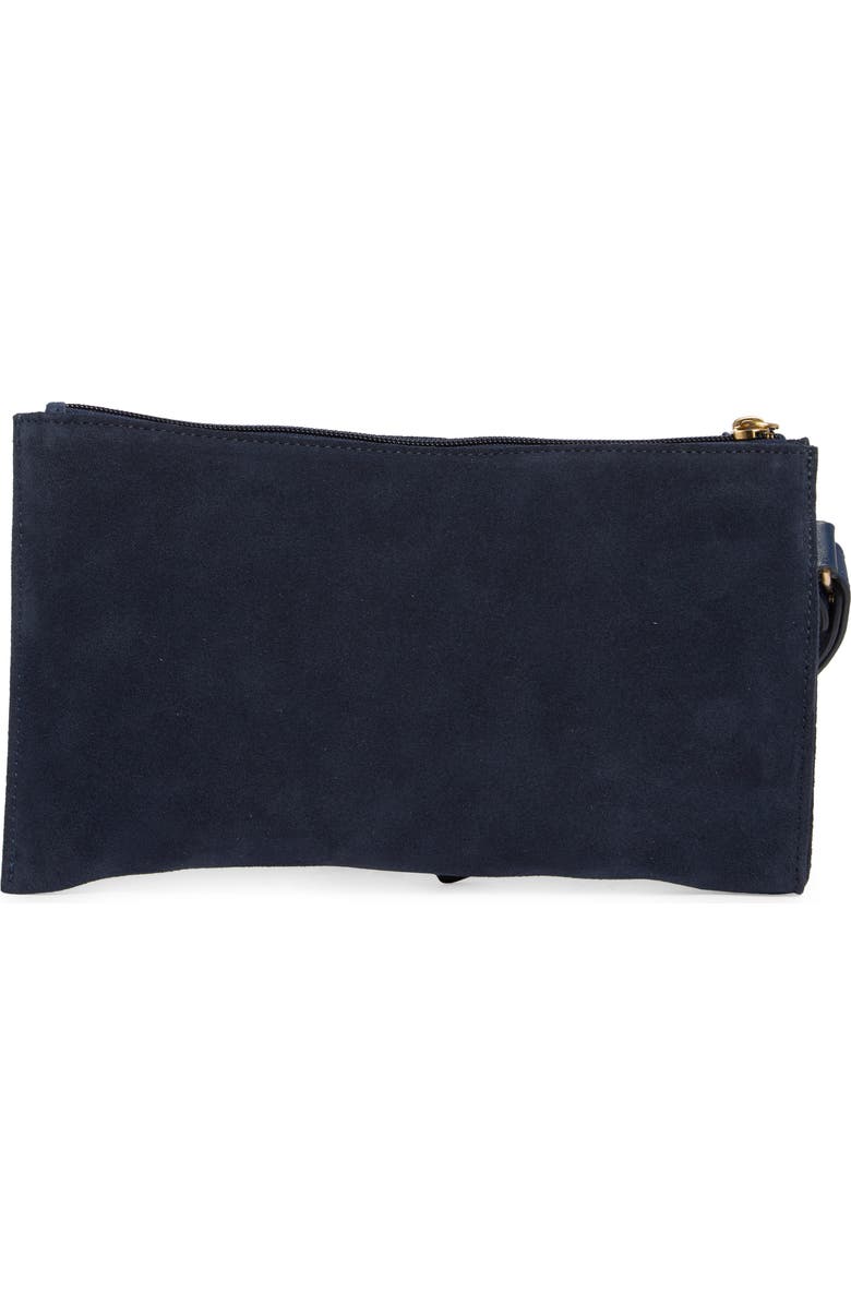 Longchamp Leather Wristlet, Alternate, color, Blue