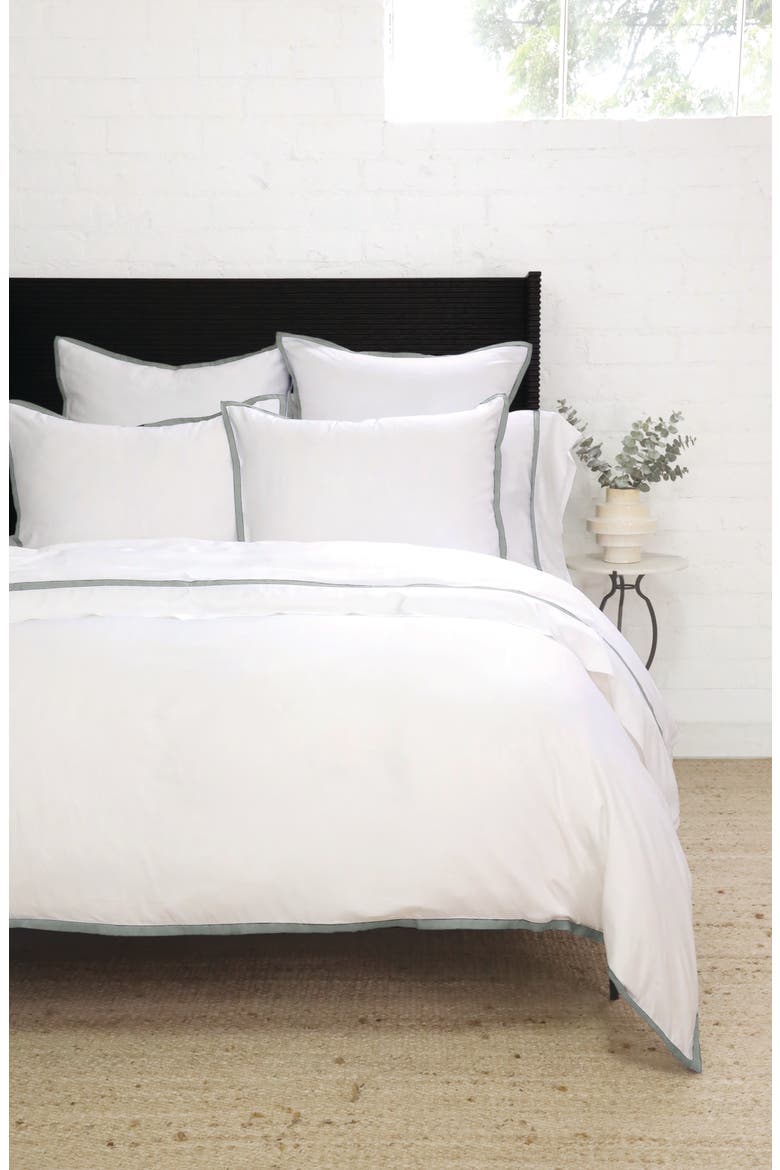 Langston Sateen Duvet Cover & Sham Set, Alternate, color, OCEAN