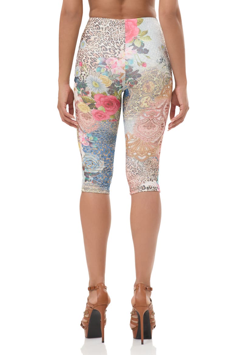 Gianna Mixed Print Capri Leggings, Alternate, color, IRIS PATCHWORK