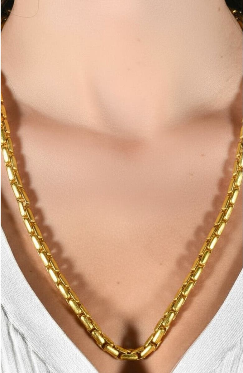 Bliss Diamond 14k Gold Women's 24" Chain Necklace 43 Grams 7mm Thick, Alternate, color, 14K Yellow Gold