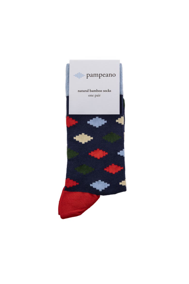 Men's Socks - Multi, Alternate, color, Navy/Forest Green/Cream/Blue