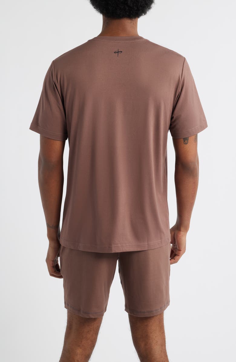 SANTO STUDIO Hunter Lawrence Edition - Tempo Good Energy Tech Tee, Alternate, color, Holy Brown