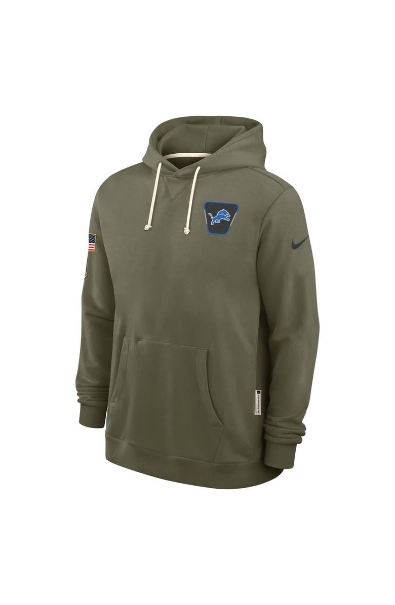 Nike Men's Nike Olive Detroit Lions Big & Tall 2025 Salute to Service Sideline Dominant Force Dri-FIT Hoodie, Alternate, color, Olive